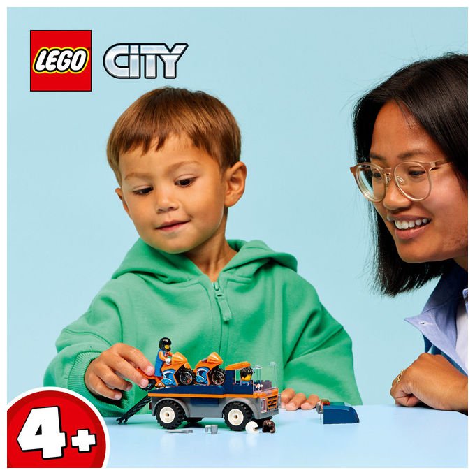 LEGO, Trasportatore di Moto 60491, City, per Bambini dai 4 Anni