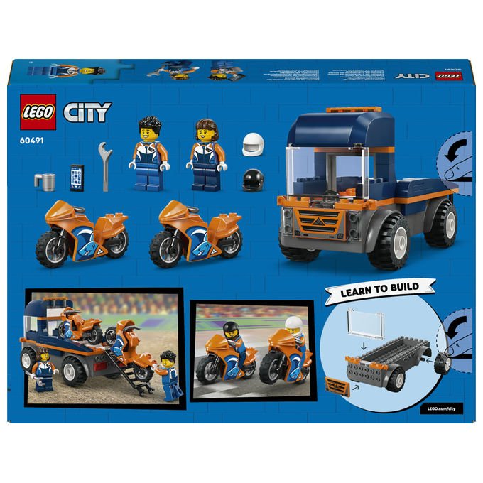 LEGO, Trasportatore di Moto 60491, City, per Bambini dai 4 Anni