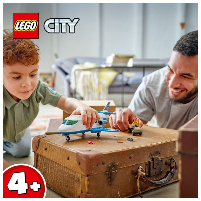 Lego 60492 City Jet Passeggeri Set Costruzioni 118 Pezzi 4 Minifigure per Bambini 4 Anni