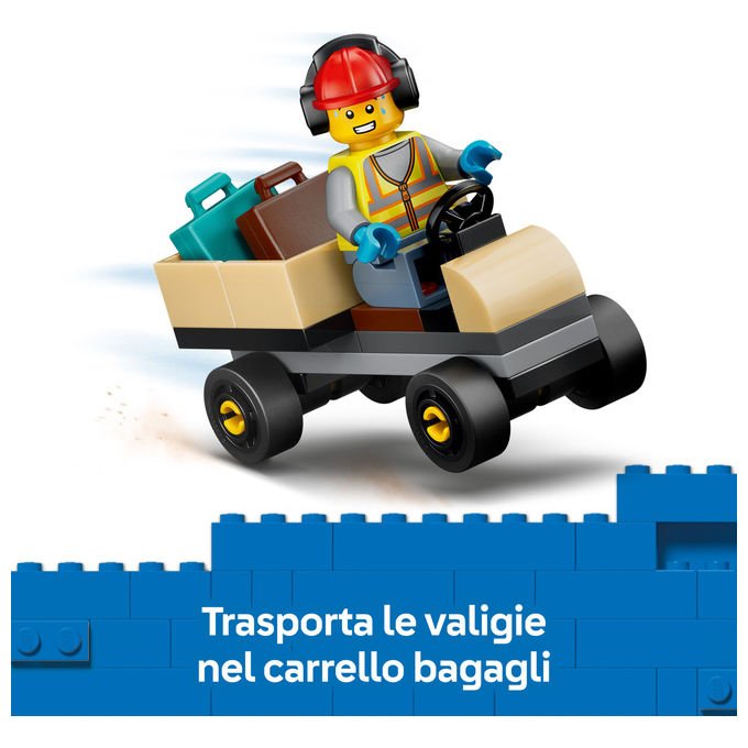 Lego 60492 City Jet Passeggeri Set Costruzioni 118 Pezzi 4 Minifigure per Bambini 4 Anni