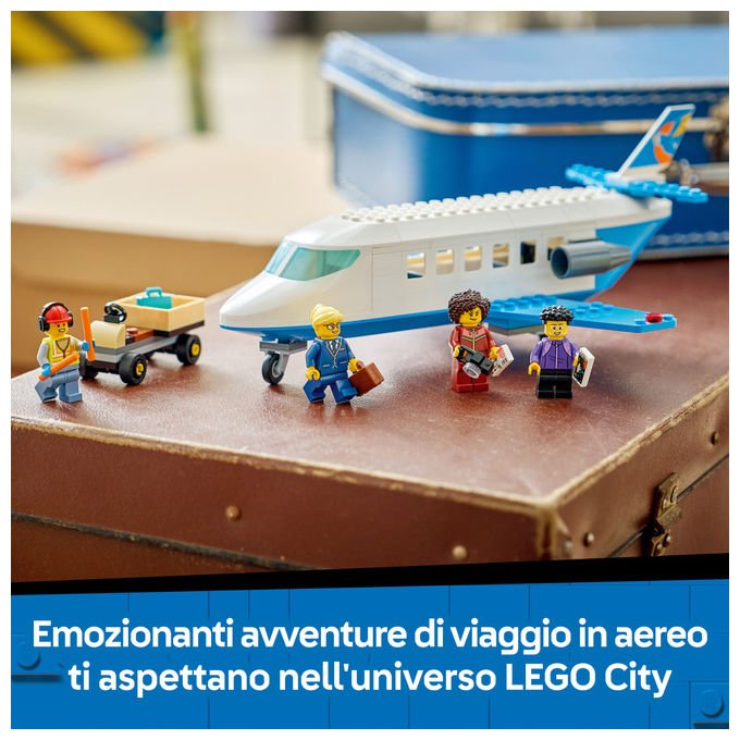 Lego 60492 City Jet Passeggeri Set Costruzioni 118 Pezzi 4 Minifigure per Bambini 4 Anni