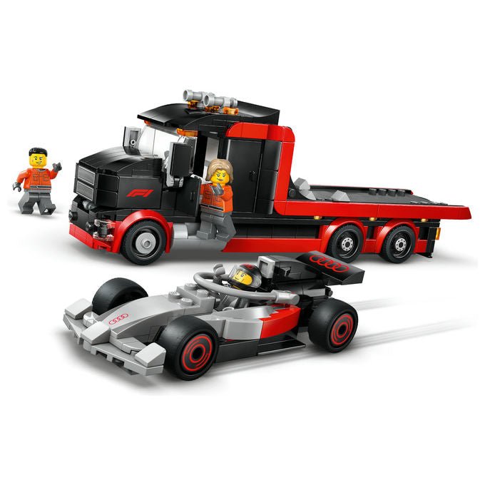 LEGO, Camion Display F1 con Auto da Corsa Audi F1, 508 Pezzi