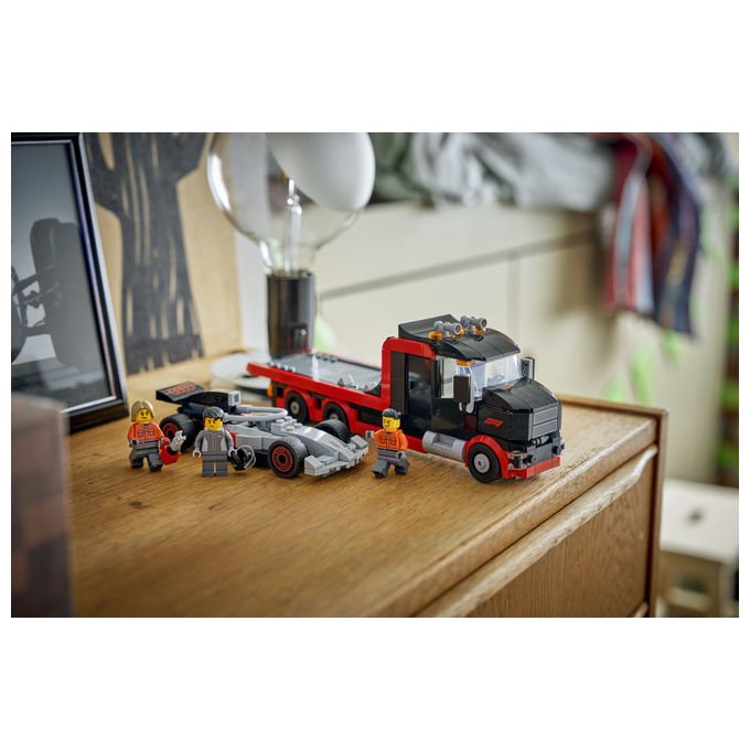 LEGO, Camion Display F1 con Auto da Corsa Audi F1, 508 Pezzi
