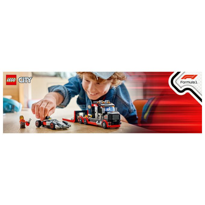 LEGO, Camion Display F1 con Auto da Corsa Audi F1, 508 Pezzi
