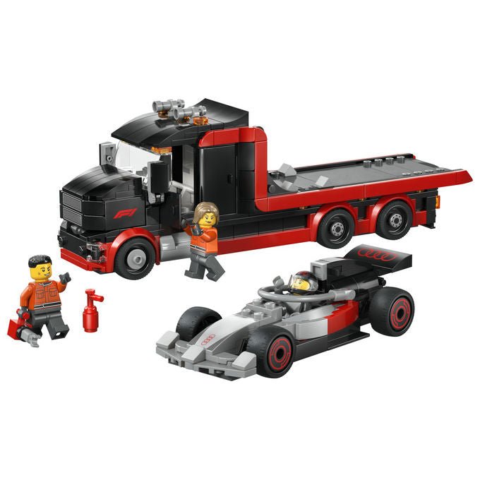 LEGO, Camion Display F1 con Auto da Corsa Audi F1, 508 Pezzi