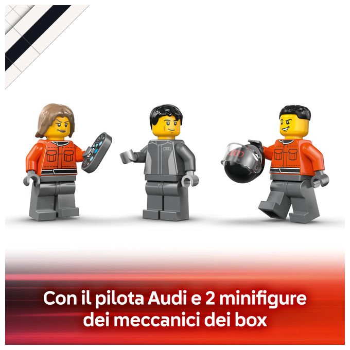 LEGO, Camion Display F1 con Auto da Corsa Audi F1, 508 Pezzi