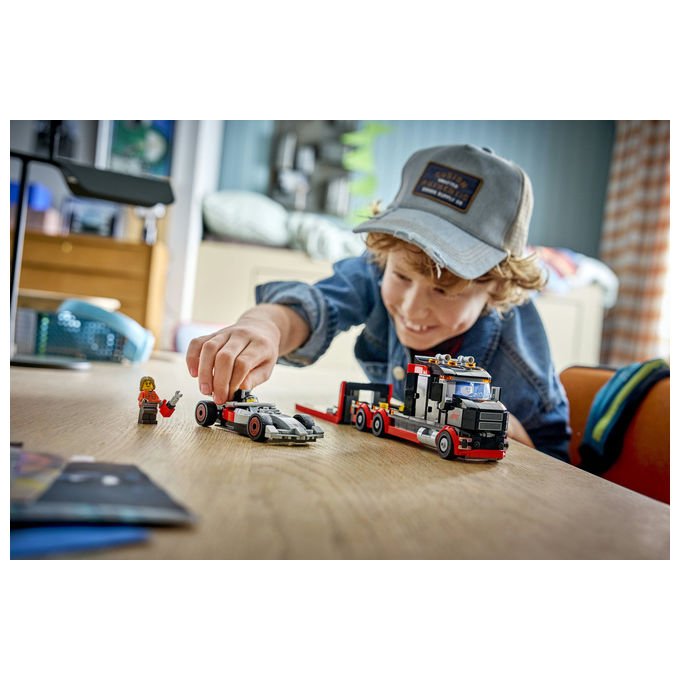LEGO, Camion Display F1 con Auto da Corsa Audi F1, 508 Pezzi