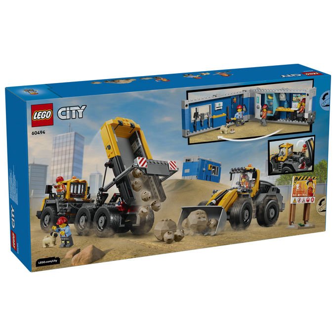 Lego 60494 City Camion Ribaltabile e Pala Meccanica Set Costruzioni 1132 pezzi 3 Minifigure da 8 anni