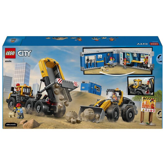 Lego 60494 City Camion Ribaltabile e Pala Meccanica Set Costruzioni 1132 pezzi 3 Minifigure da 8 anni