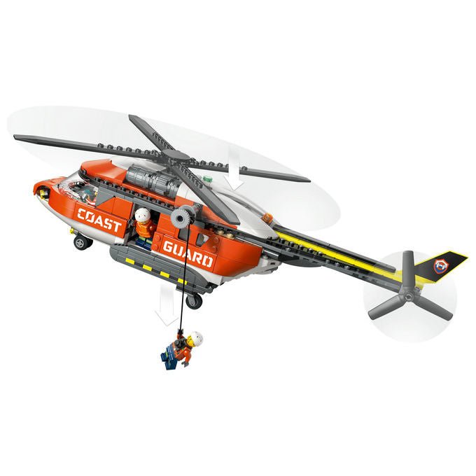 Lego 60503 City Elicottero della Guardia Costiera Set di Costruzione 551 Pezzi 4 Minifigure per Bambini 7 Anni
