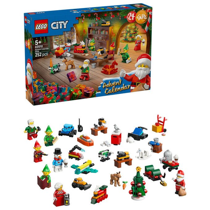 Lego 60510 Calendario dell'Avvento 2026 Set da Costruzione con 24 Sorprese 252 Pezzi colore Multicolore