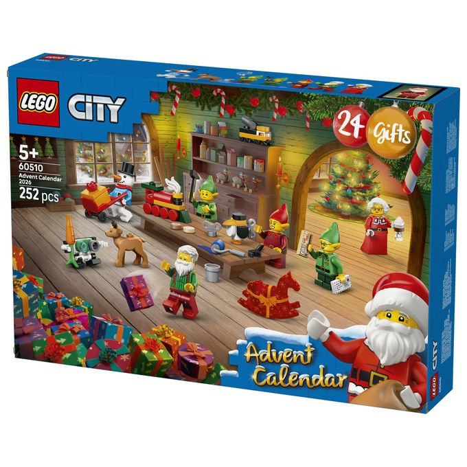 Lego 60510 Calendario dell'Avvento 2026 Set da Costruzione con 24 Sorprese 252 Pezzi colore Multicolore