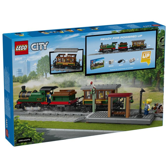 Lego 60511 City Treno a Vapore Vintage Set Costruibile 575 Pezzi 5 Minifigure per Bambini 7+