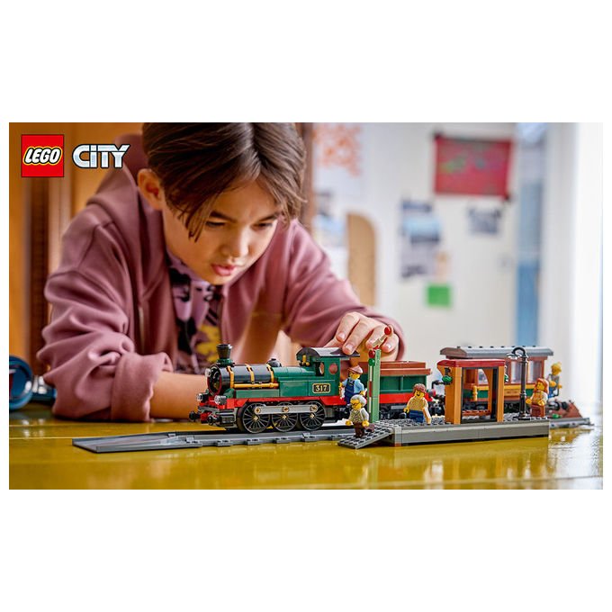 Lego 60511 City Treno a Vapore Vintage Set Costruibile 575 Pezzi 5 Minifigure per Bambini 7+