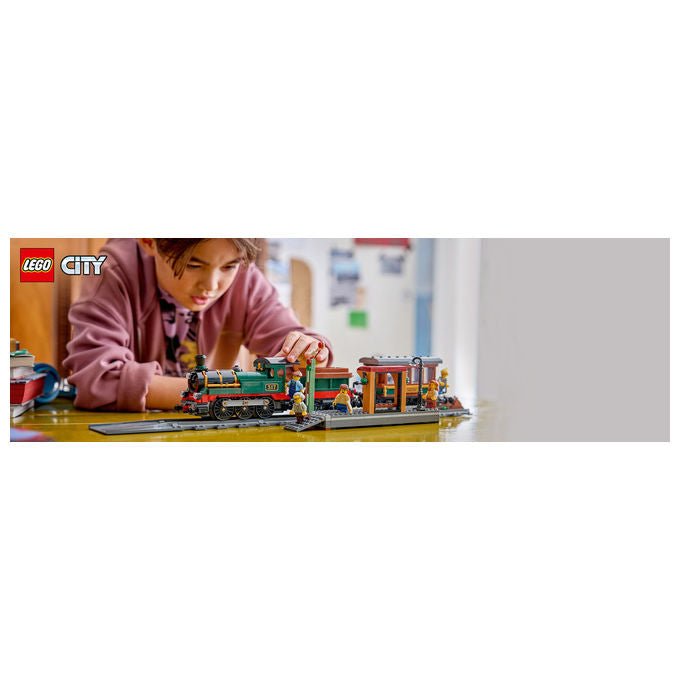 Lego 60511 City Treno a Vapore Vintage Set Costruibile 575 Pezzi 5 Minifigure per Bambini 7+