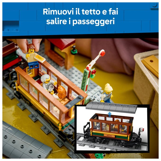 Lego 60511 City Treno a Vapore Vintage Set Costruibile 575 Pezzi 5 Minifigure per Bambini 7+