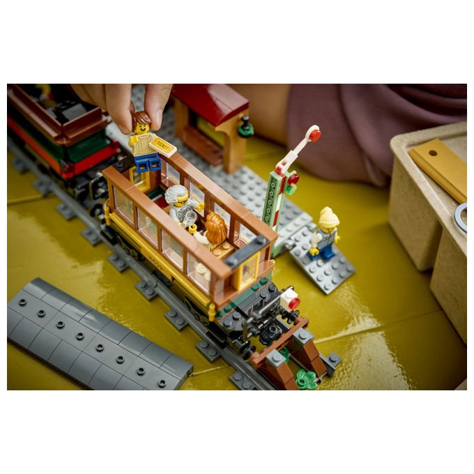 Lego 60511 City Treno a Vapore Vintage Set Costruibile 575 Pezzi 5 Minifigure per Bambini 7+