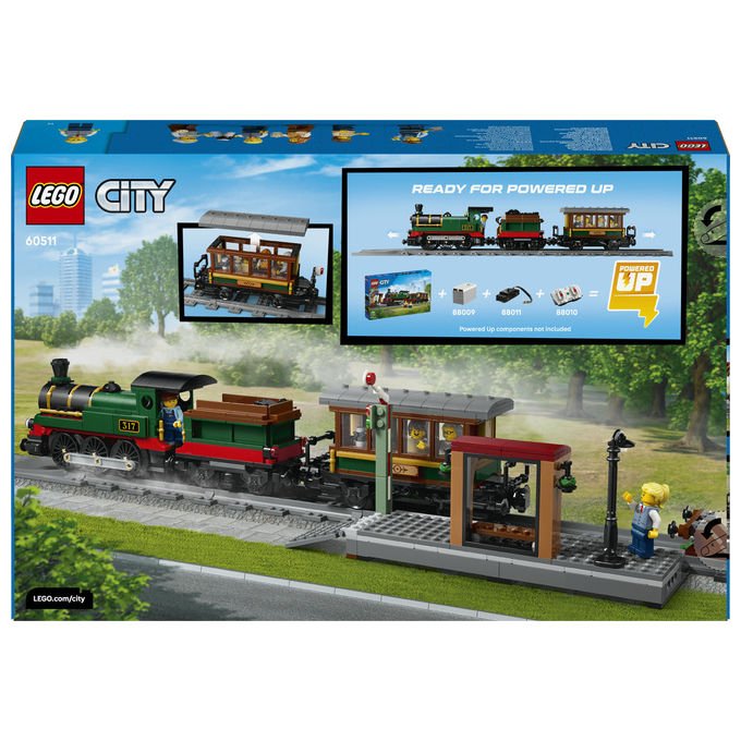 Lego 60511 City Treno a Vapore Vintage Set Costruibile 575 Pezzi 5 Minifigure per Bambini 7+