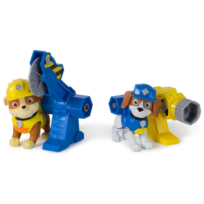 Spin Master 6071661 Rubble and Crew Power Tool Pups Set Personaggi Giocattolo con 2 Attrezzi e 2 Accessori colore Multicolore