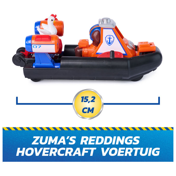 Spin Master 6074779 PAW Patrol: Search and Rescue Veicolo Acquatico Hovercraft di Salvataggio con 2 Personaggi Barca Giocattolo a Retrocarica colore Multicolore