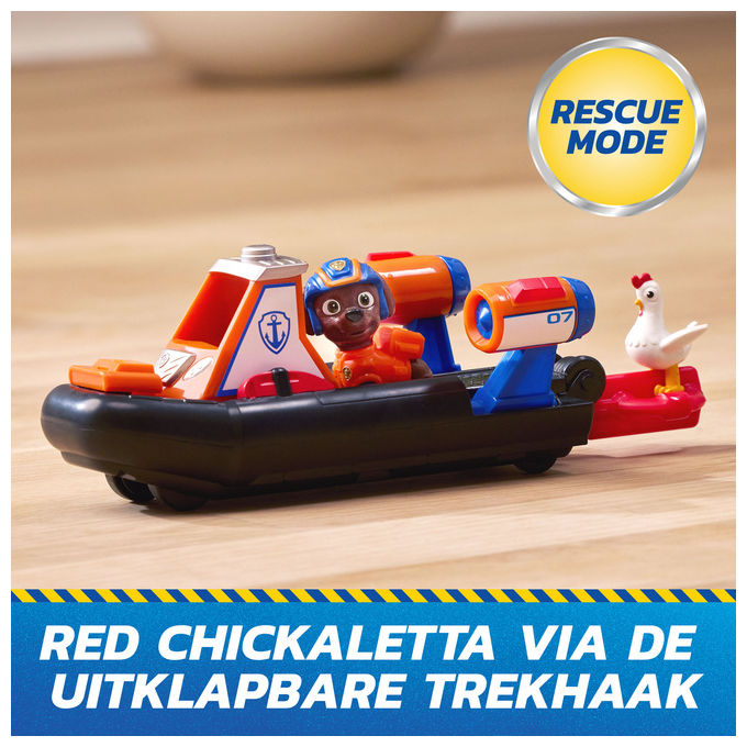 Spin Master 6074779 PAW Patrol: Search and Rescue Veicolo Acquatico Hovercraft di Salvataggio con 2 Personaggi Barca Giocattolo a Retrocarica colore Multicolore