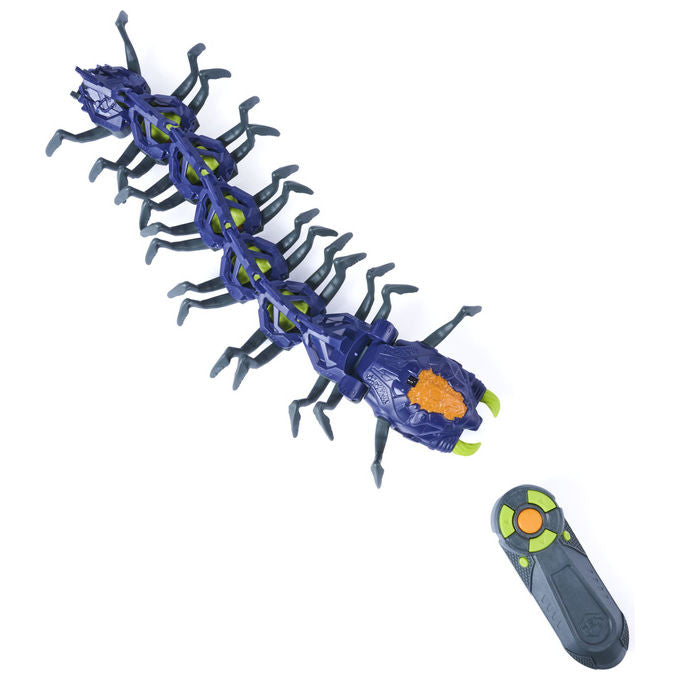 HEX BOTS 6076554 Explodapede Robot Radiocomandato con Occhi Luminosi USB-C Ricaricabile colore Nero