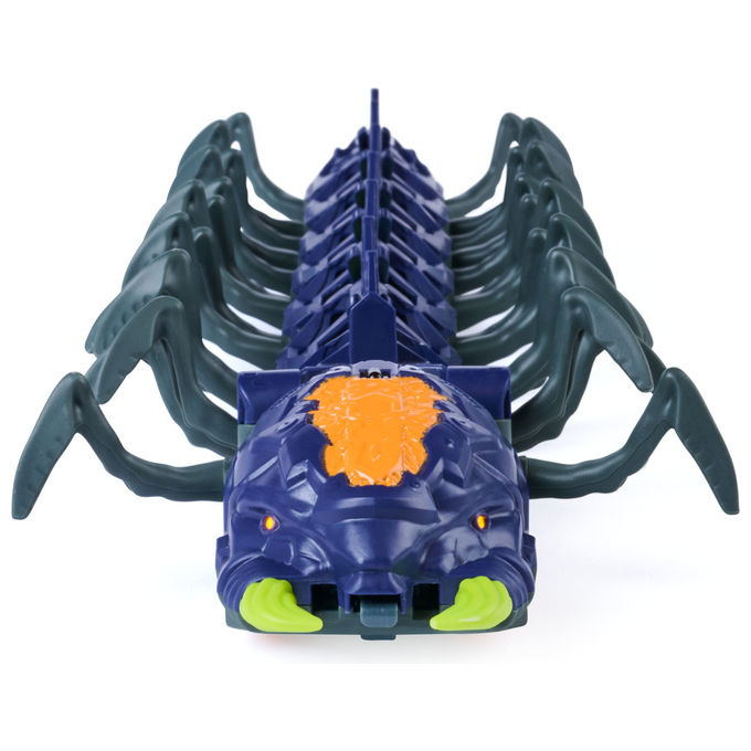 HEX BOTS 6076554 Explodapede Robot Radiocomandato con Occhi Luminosi USB-C Ricaricabile colore Nero