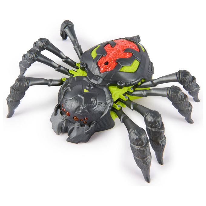 Spin Master 6077330 Hex Bots Ragno Tarantulax Robot d'Intrattenimento Insetto Robotico Telecomando Batterie Incluse colore Nero