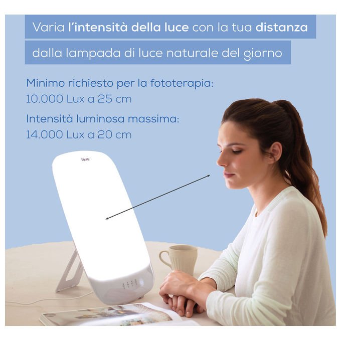 Beurer TL85 Lampada Antidepressiva 12.000 lux Timer Funzione Memoria LED UV-free colore Bianco