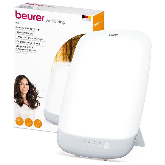 Beurer TL85 Lampada Antidepressiva 12.000 lux Timer Funzione Memoria LED UV-free colore Bianco