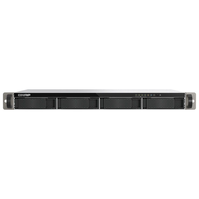 Qnap TS-432XEU-4G TS-432XeU NAS Rack 1U 4 GB DDR4 0 TB QNAP QTS colore Nero Grigio