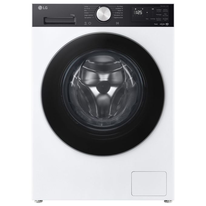 LG F4NX5009TKC Serie X5 Lavatrice Carica Frontale 9 Kg 1400 rpm Classe A Wi-Fi AI DD TurboWash Steam (85x60x56,5 cm) colore Bianco
