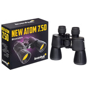 Levenhuk 84619 New Atom Binocolo 7x50 con Prisma Porro Campo Visivo 112 m-1000 m IPX3 colore Nero