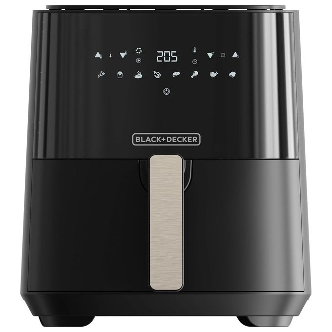 Black+Decker Friggitrice ad aria 5 Litri  1450 W Display digitale Temperatura fino a 200C Timer fino a 90 minuti
