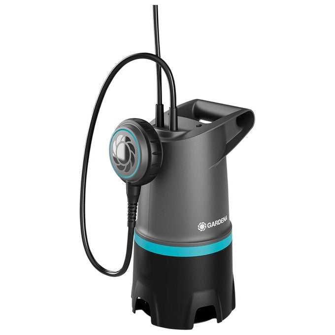 Gardena 09017-47 BASIC Pompa Sommersa per Acque Sporche 550 W Portata 20000 l-h Particelle fino a 35 mm Lunghezza cavo 10 m colore Grigio