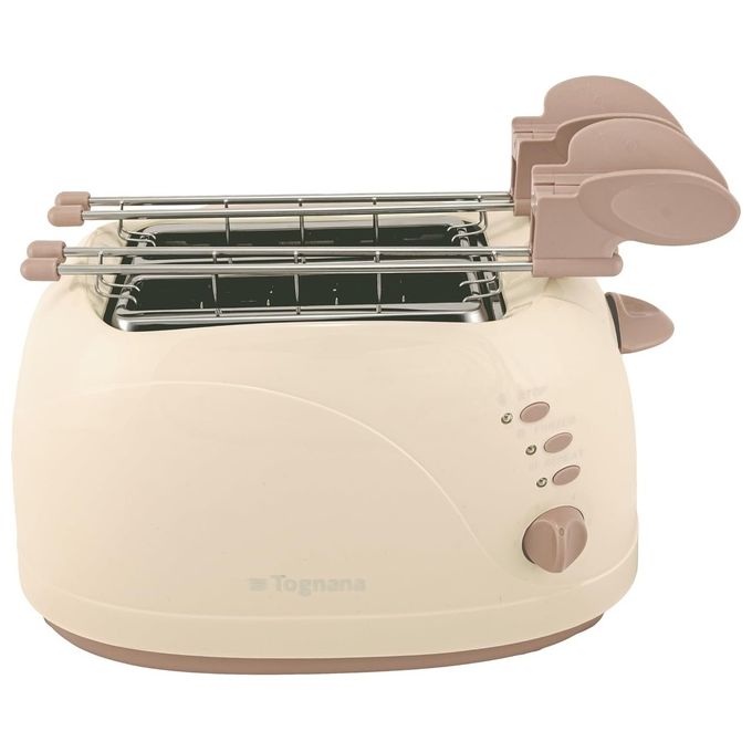 Tognana Tostapane Champagne 750W Riscaldamento Rapido