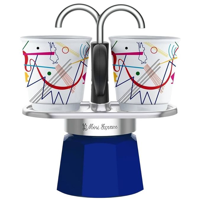 Bialetti Mini Express 2 Tazze Colore Blu