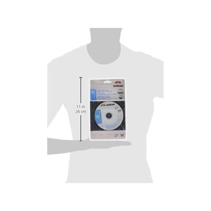 Meliconi Cd Cleaner per Pulizia PC e Periferiche Efficace Ristrutturazione Dischi per un Uso Ottimale