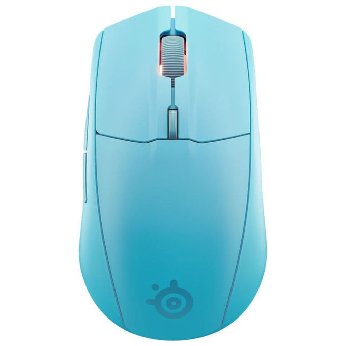 SteelSeries 62526 Rival 3 Wireless Gen 2 Mouse Gaming Sensore TrueMove Air 18000 DPI Connessione Dual Wireless 2.4 GHz e Bluetooth 60 Milioni di Clic Garantiti colore Azzurro