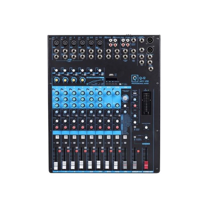 Oqan Mixer Disc Jockey Q12 USB MK2 Nero