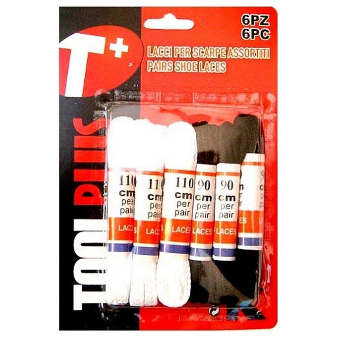 2K Assortimento Pz.6 Lacci Per Scarpe