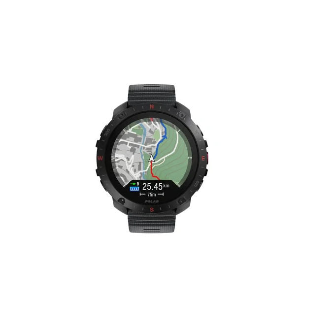 Polar 0725882065137 Grit X2 Pro Smartwatch Display AMOLED 454 x 454 Pixel GPS Dual-Frequency Batteria 10 giorni Memoria 32 GB colore Nero