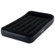 Intex 64146ND DuraBeam Pillow Rest Materasso Gonfiabile Singolo Fiber-Tech 99x191x25 cm Pompa Integrata 136 Kg colore Grigio