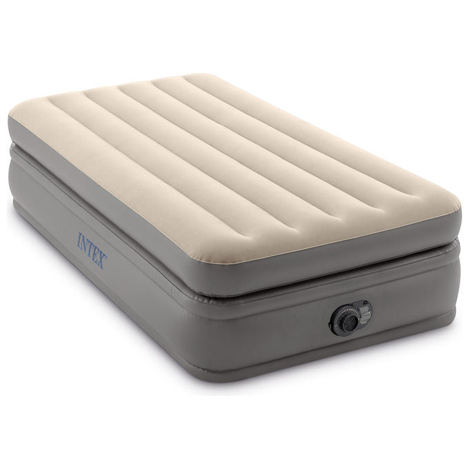 Intex 64162ND Materasso Dura-Beam Prime Comfort Singolo con Pompa Elettrica Incorporata 99x191x51 cm Singolo Versione 2023
