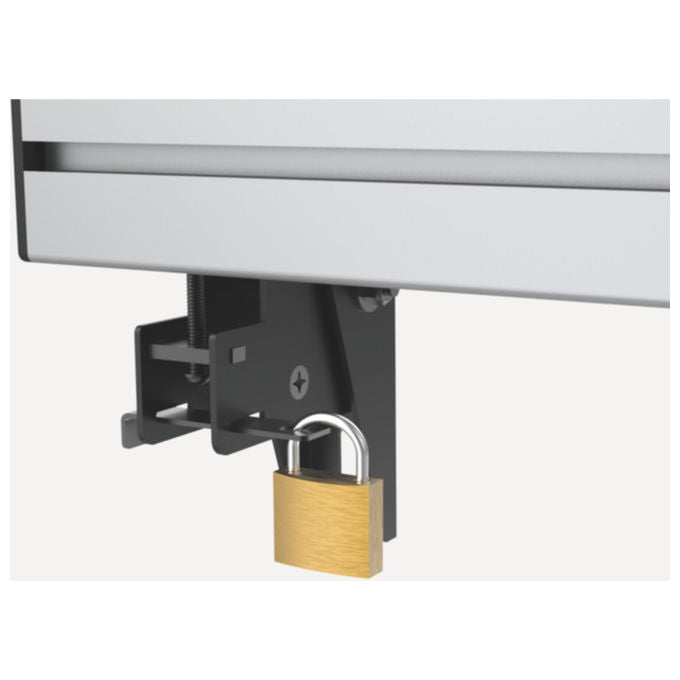 Equip 650373 Supporto a Soffitto per 2 TV 45'' 55'' Inclinabile VESA 600x400 50 Kg colore Nero Argento