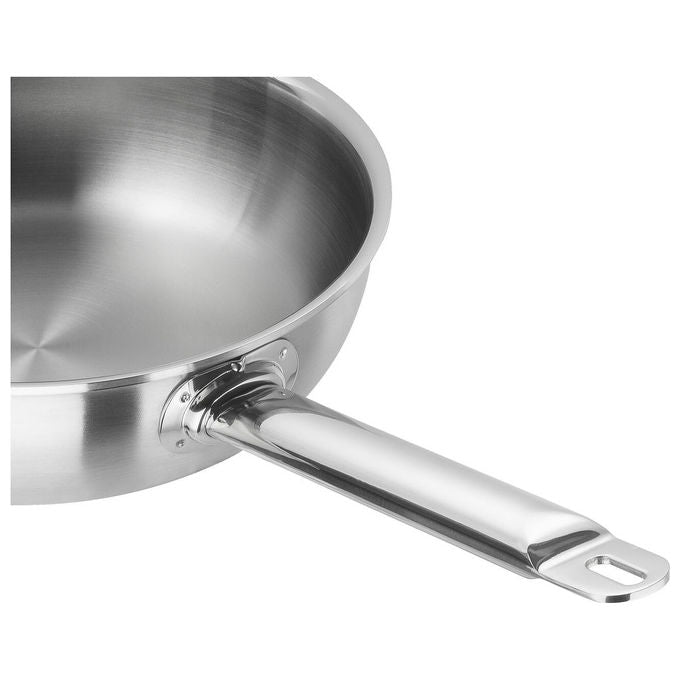 Zwilling 65128-200-0 Pro Padella Multiuso in Acciaio Inox Diametro 20 cm Temperatura Massima 300 °C Adatta a Tutti i Piani Cottura compresa Induzione Lavabile in Lavastoviglie colore Argentato