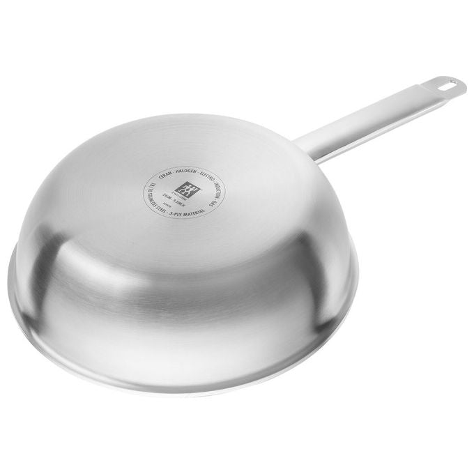 Zwilling 65128-200-0 Pro Padella Multiuso in Acciaio Inox Diametro 20 cm Temperatura Massima 300 °C Adatta a Tutti i Piani Cottura compresa Induzione Lavabile in Lavastoviglie colore Argentato