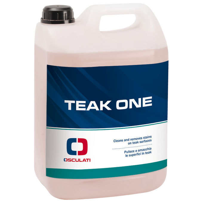 Osculati liquido teak one 5l detergente per la manutenzione del legno per imbarcazioni e nautica