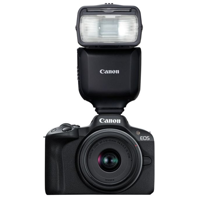 Canon 6579C002 Speedlite EL-10 Flash per Videocamera Numero Guida 40 Wireless Radio fino a 30 m Testa Orientabile 90° Verticale 330° Orizzontale Alimentazione 4 Stilo AA colore Nero