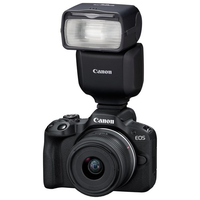 Canon 6579C002 Speedlite EL-10 Flash per Videocamera Numero Guida 40 Wireless Radio fino a 30 m Testa Orientabile 90° Verticale 330° Orizzontale Alimentazione 4 Stilo AA colore Nero
